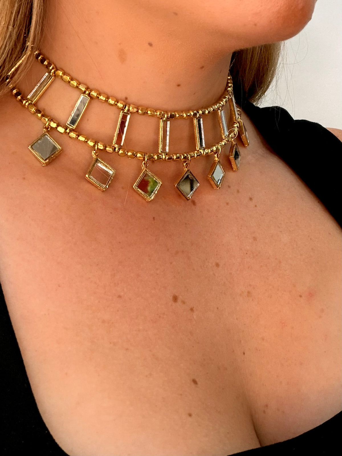CHOKER RÍGIDO ESPEJITOS