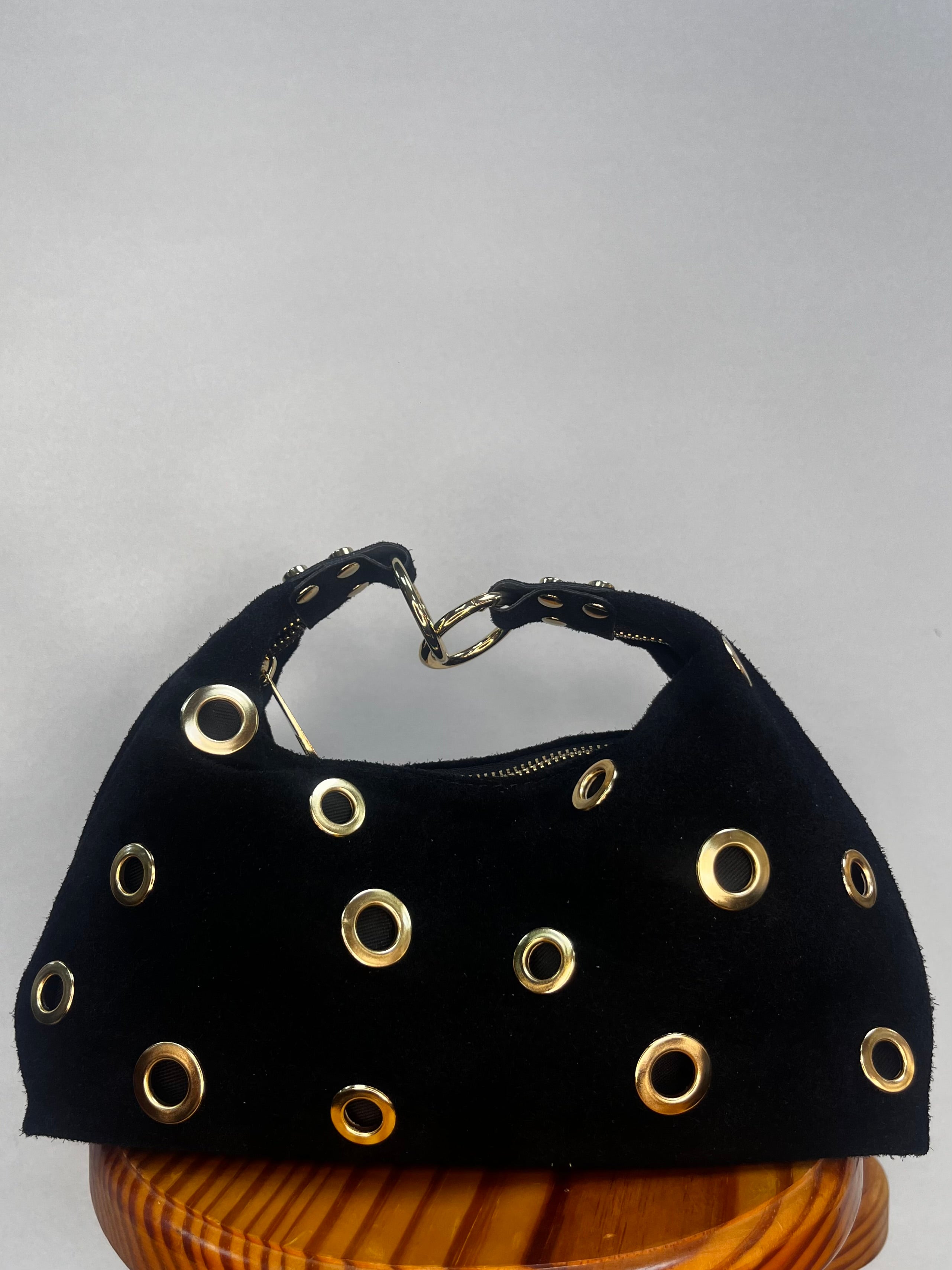 BOLSO ANTE MINI TACHUELA ABIERTA