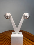 PENDIENTES BOLA PLATA