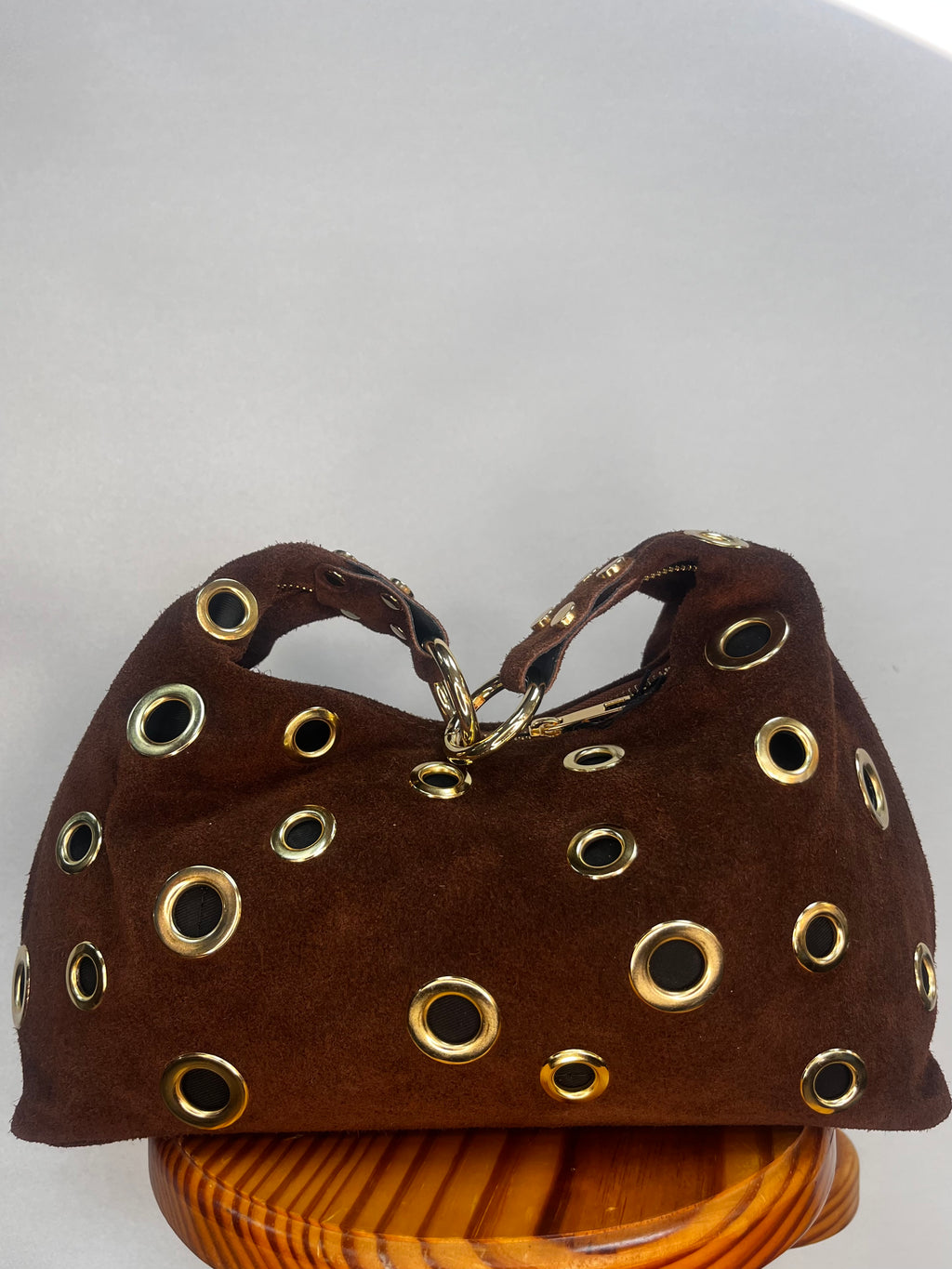 BOLSO ANTE MEDIANO TACHUELA ABIERTA MARRÓN