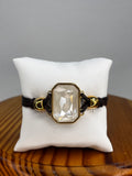 PULSERA ORO Y CUERO VIDDA