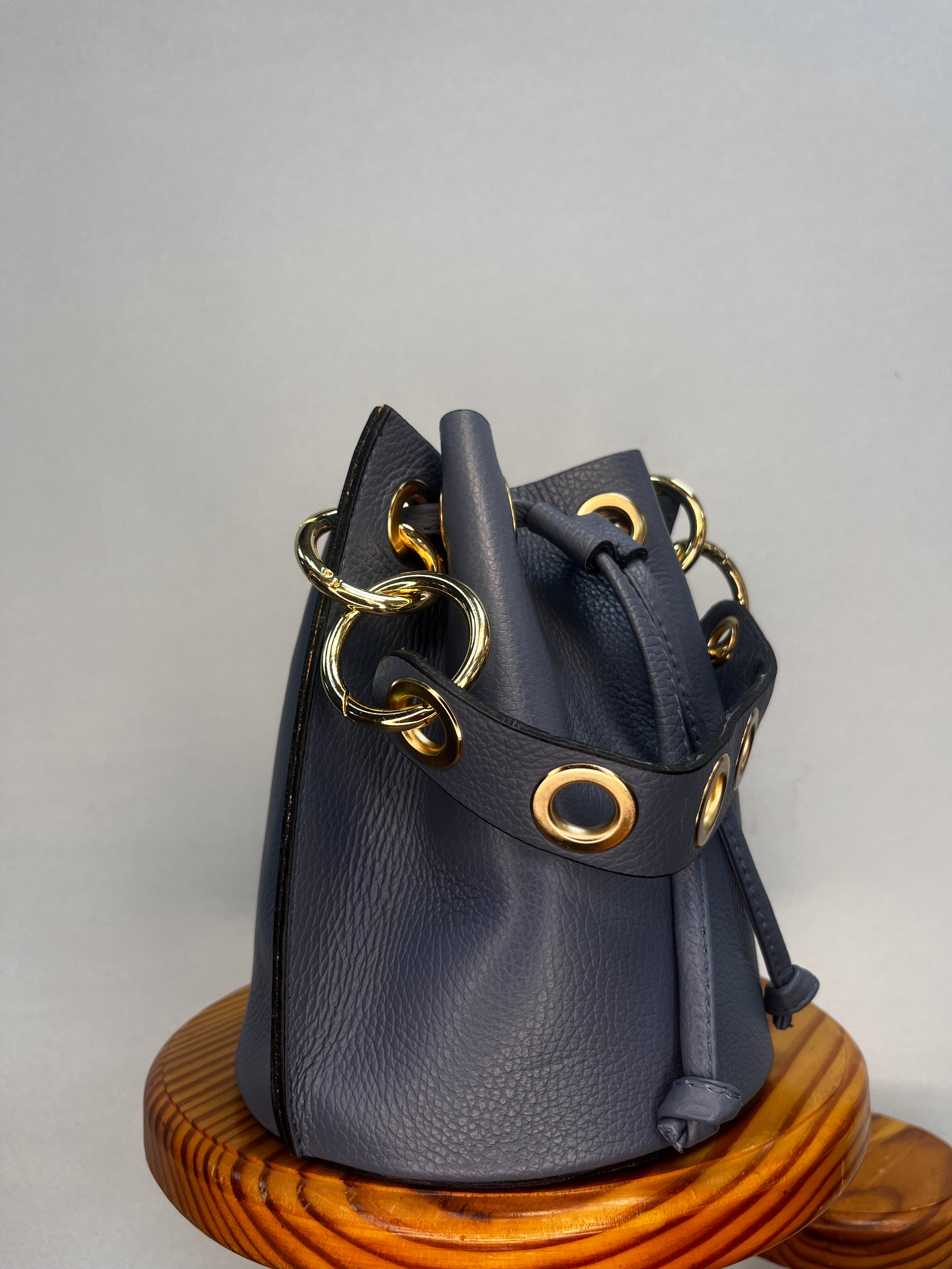 BOLSO BOMBONERA MINI AZUL OSCURO