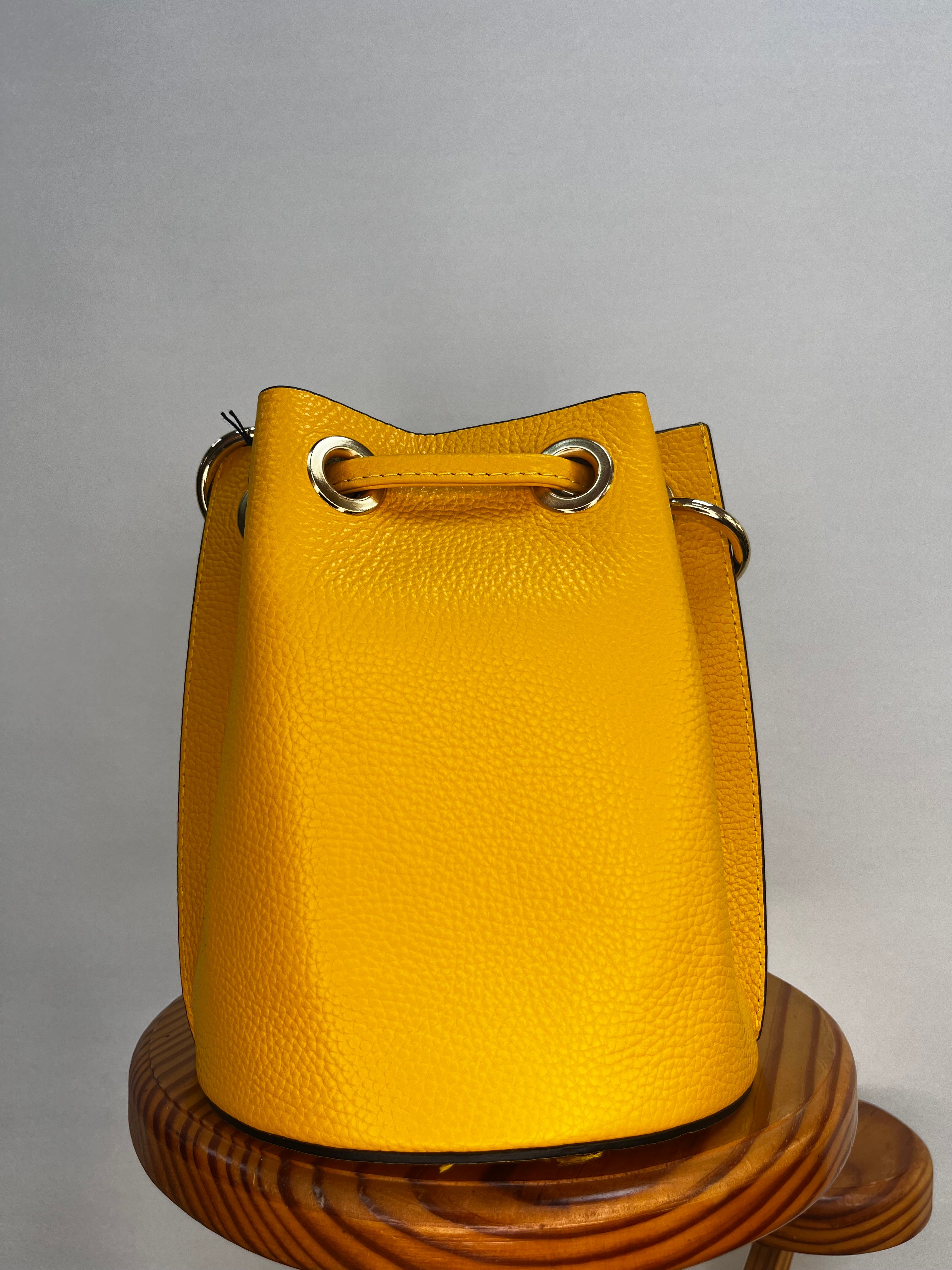 BOLSO BOMBONERA MINI AMARILLO