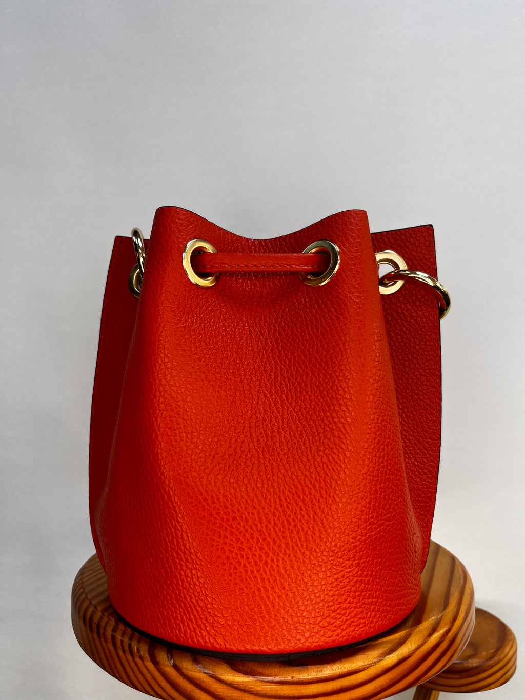 BOLSO BOMBONERA MINI NARANJA TEJA