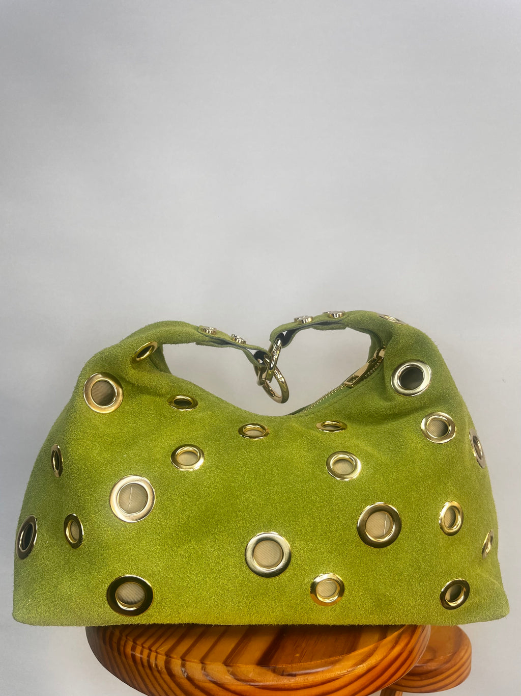 BOLSO ANTE MEDIANO TACHUELA ABIERTA VERDE