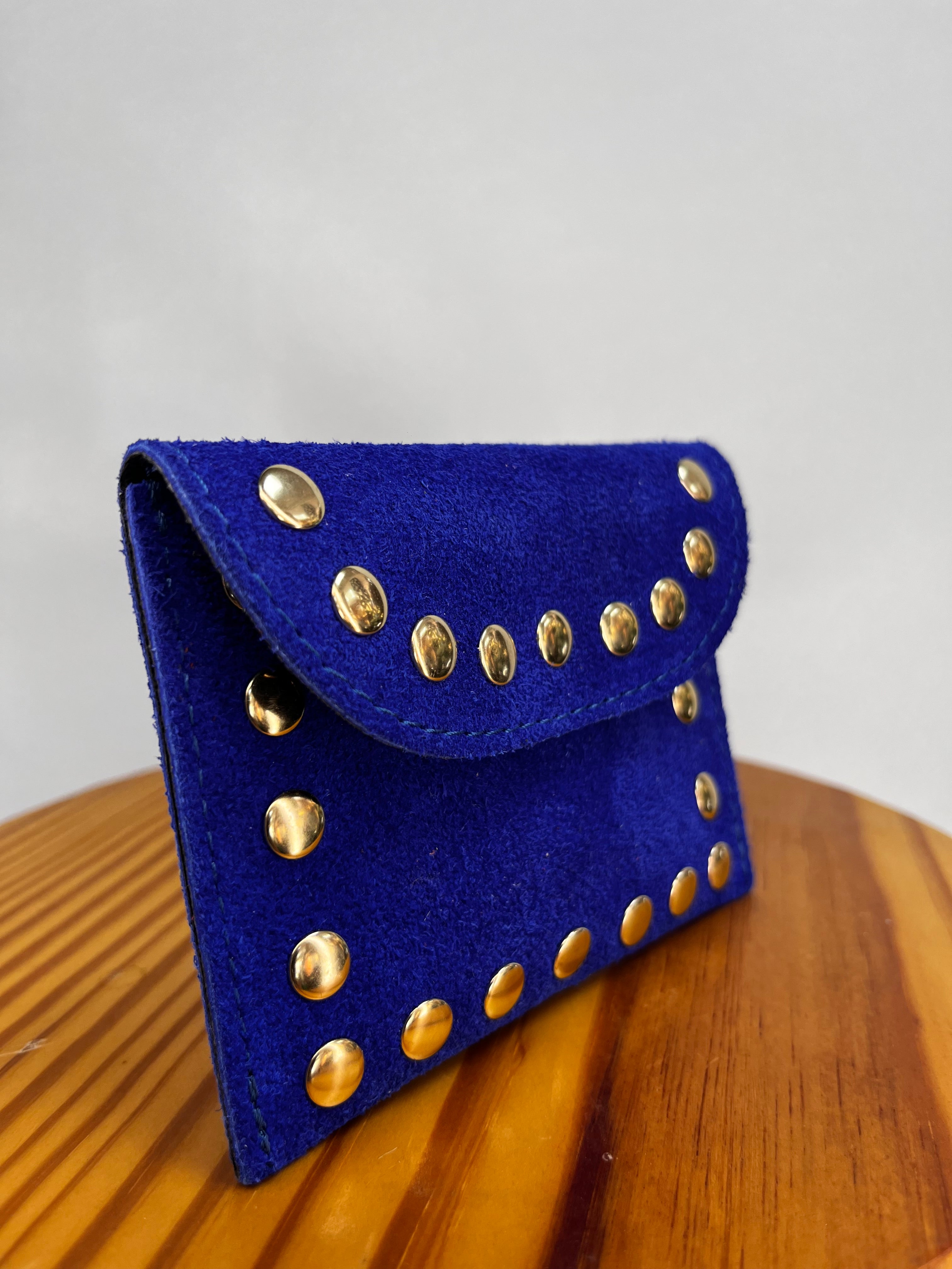 CARTERA TACHUELAS AZUL