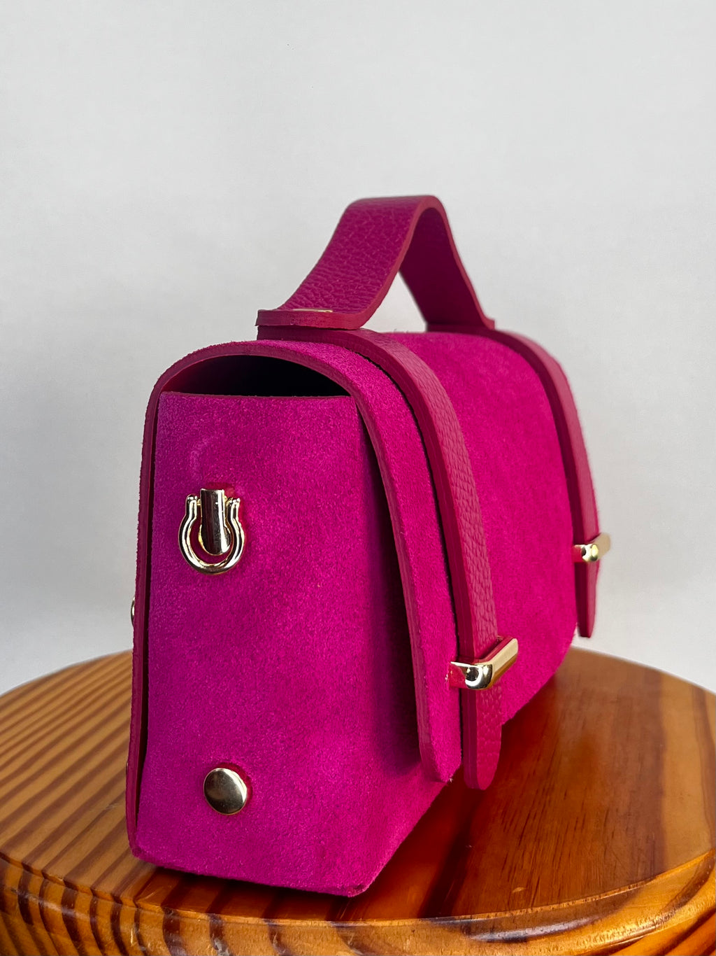BOLSO MALETÍN MINI ROSA (CON BOLSILLO)