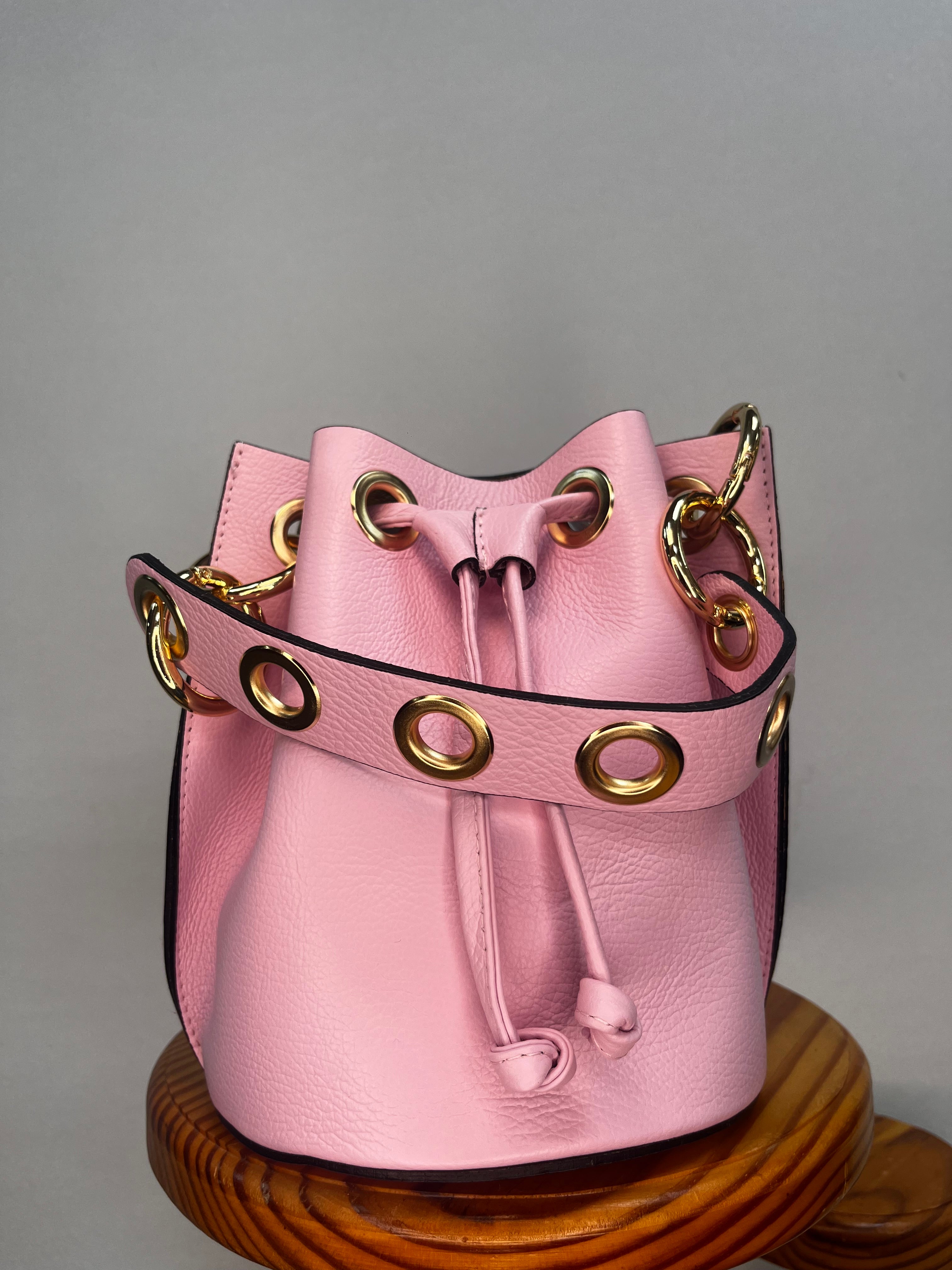 BOLSO BOMBONERA MINI ROSA CLARO