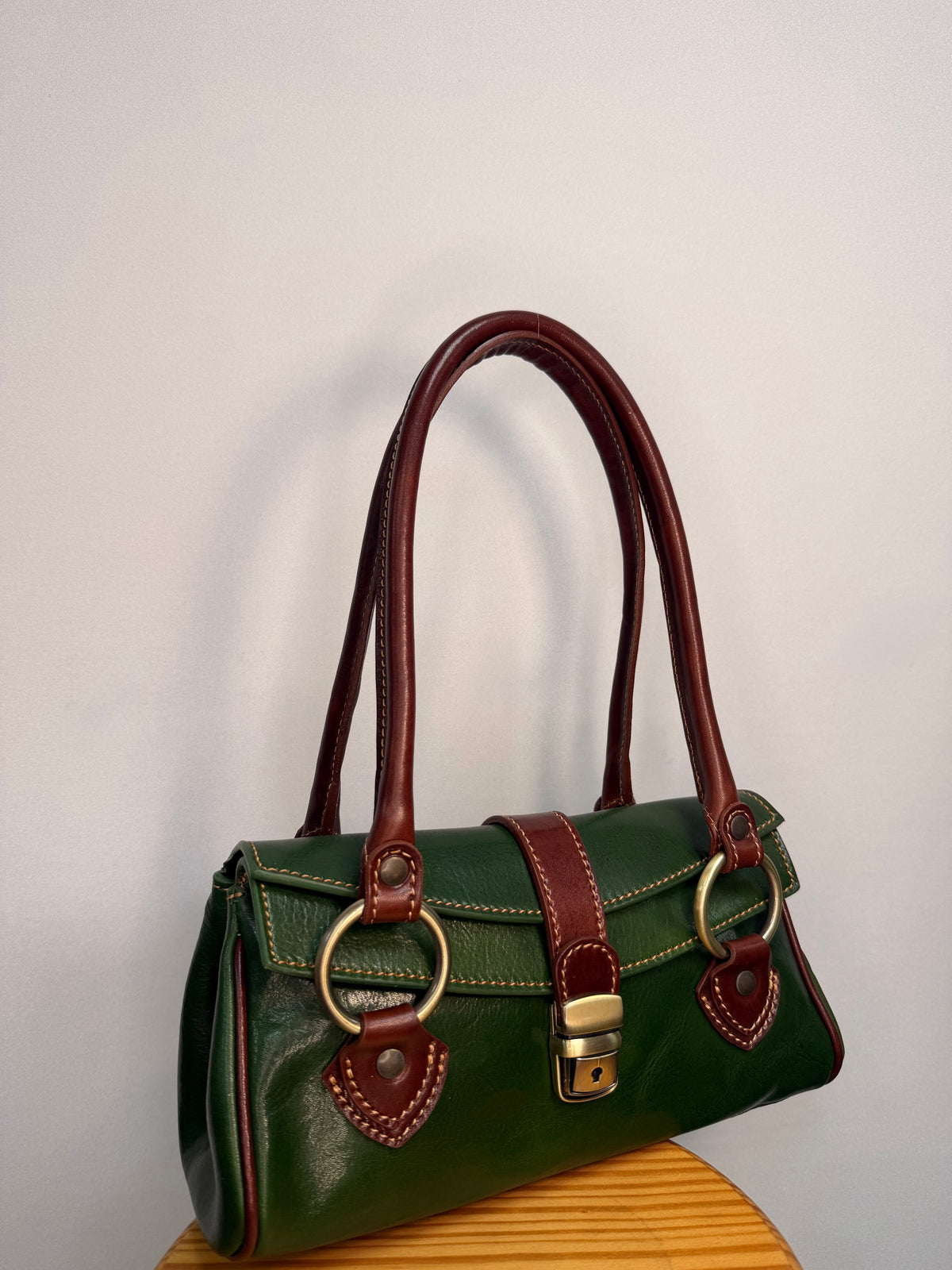 BOLSO BAGUETTE COLETTE BICOLOR