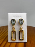 PENDIENTES ORO Y AZUL VIDDA