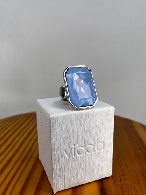 ANILLO PLATA Y AZUL VIDDA