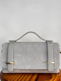 BOLSO MALETÍN MINI GRIS (CON BOLSILLO)