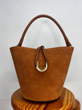 BOLSO BOMBONERA ANTE MINI MARRÓN
