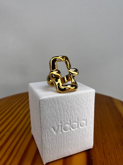 ANILLO ORO CUADRADO VIDDA