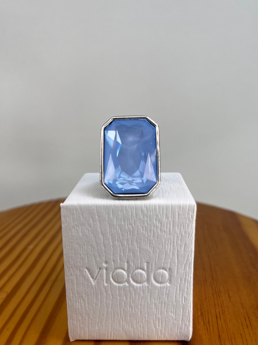 ANILLO PLATA Y AZUL VIDDA