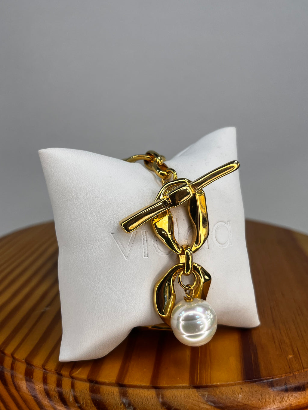 PULSERA ORO Y PERLA VIDDA