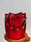 BOLSO BOMBONERA MINI ROJO