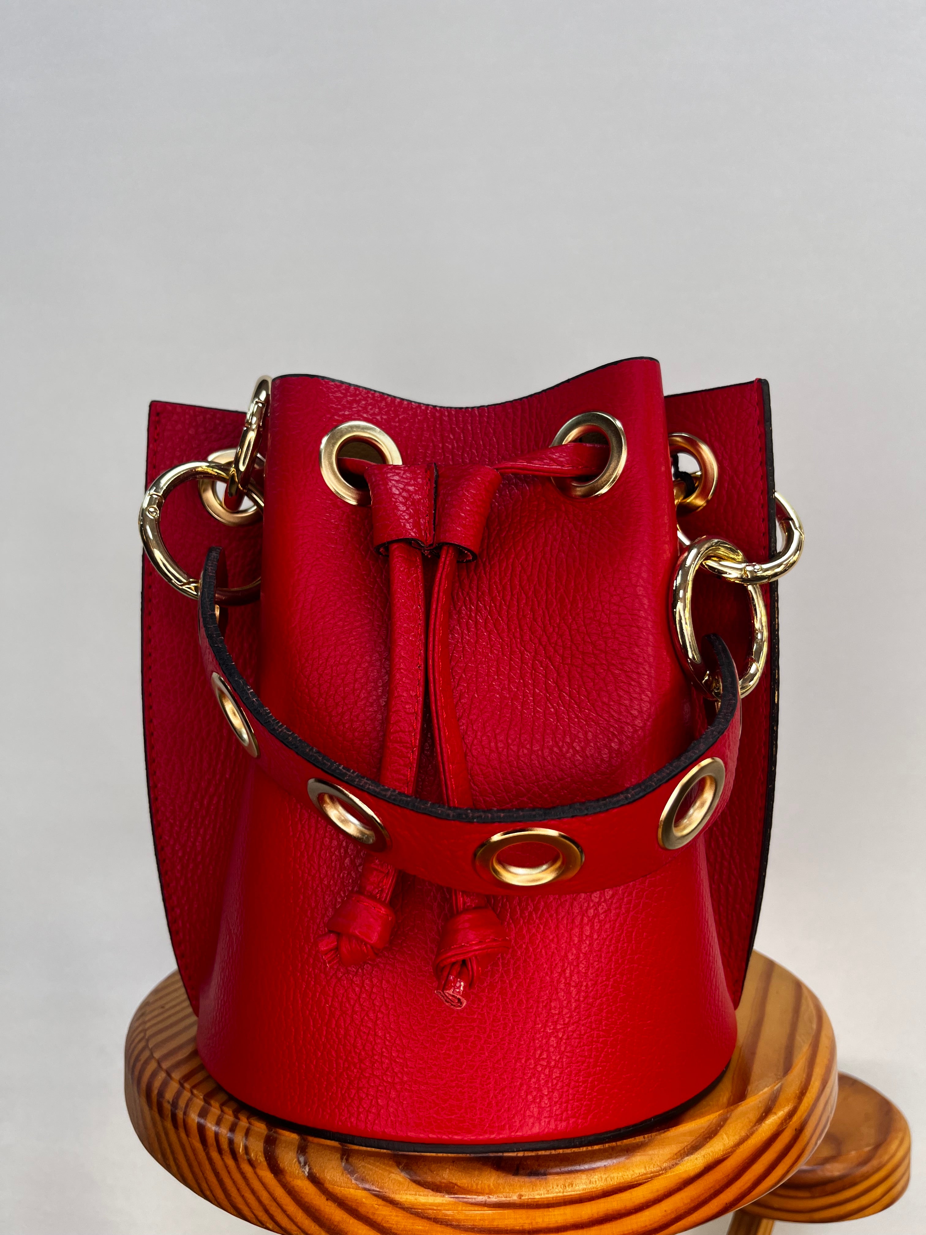 BOLSO BOMBONERA MINI ROJO