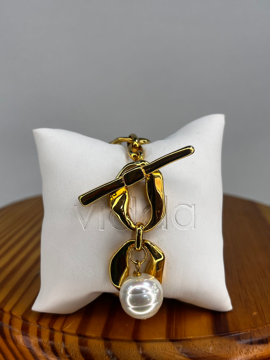 PULSERA ORO Y PERLA VIDDA