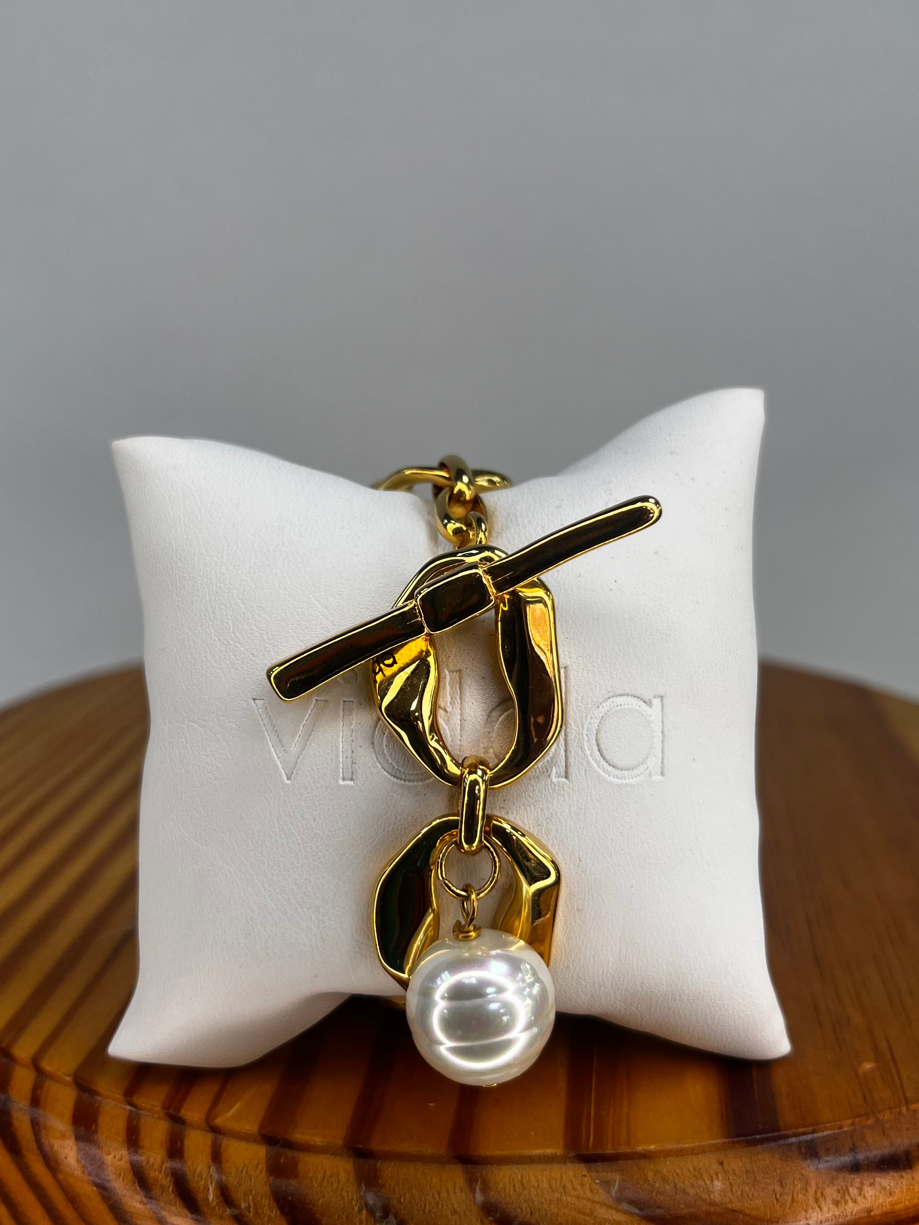 PULSERA ORO Y PERLA VIDDA