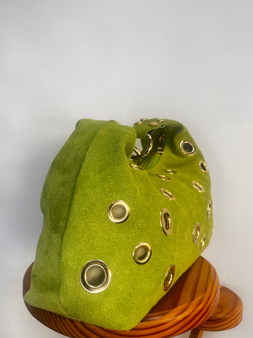 BOLSO ANTE MEDIANO TACHUELA ABIERTA VERDE