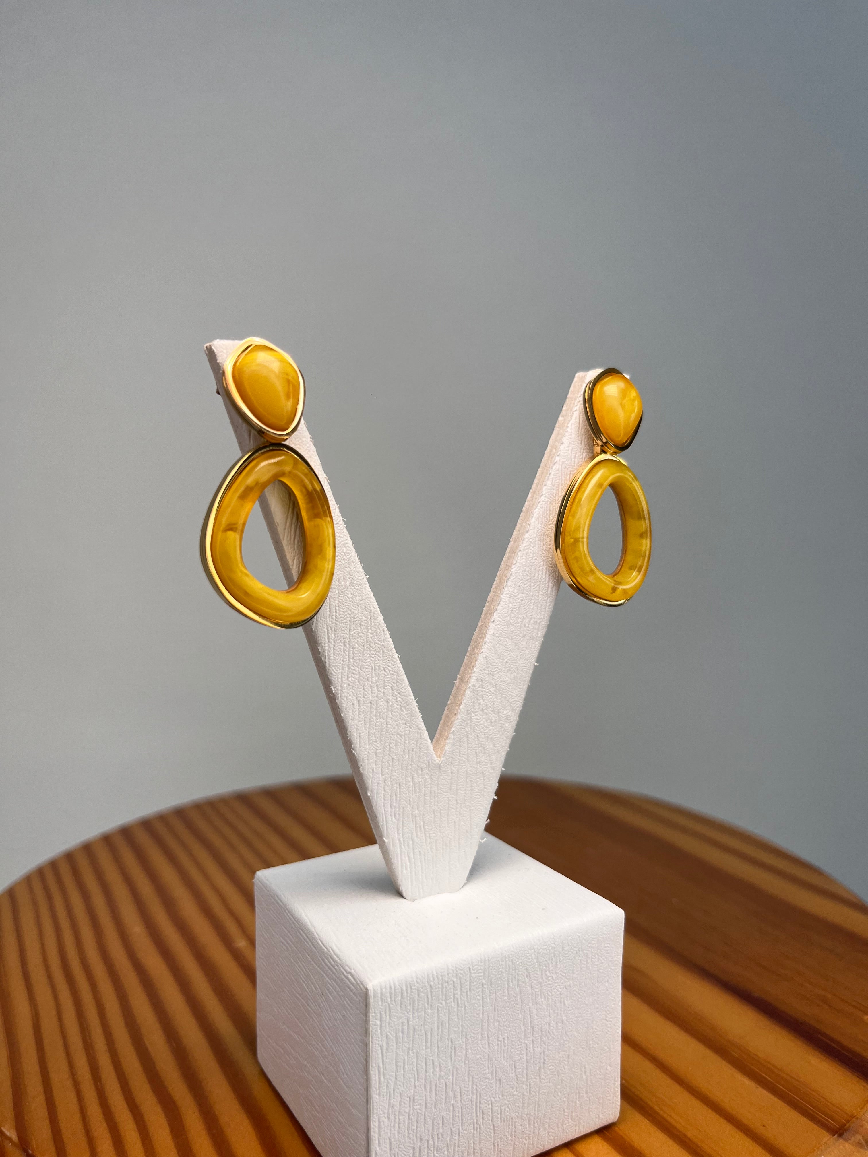 PENDIENTES ALMA AMARILLO