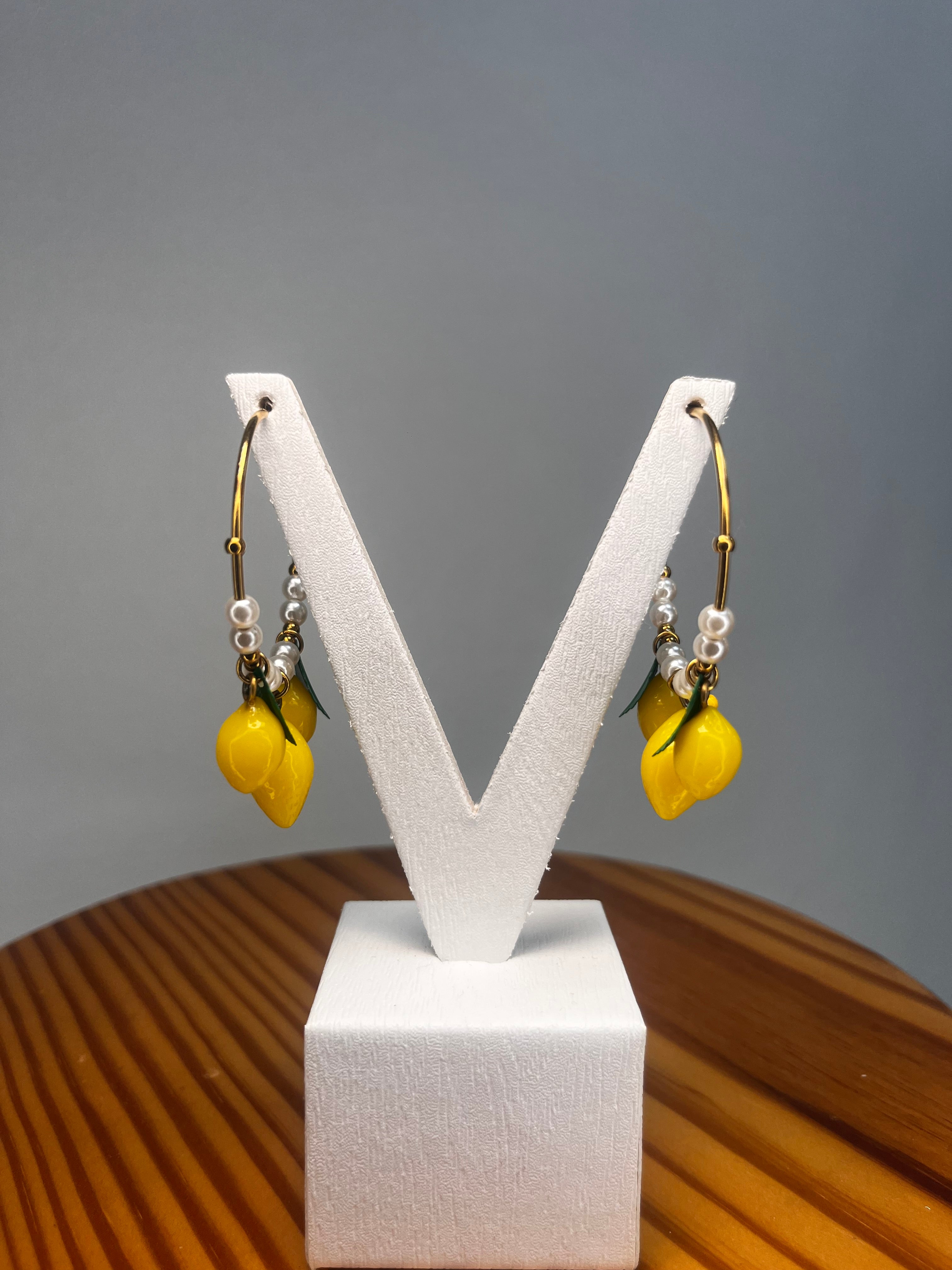 PENDIENTES ARO MULTI LIMÓN