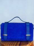 BOLSO MALETÍN MINI AZUL (CON BOLSILLO)