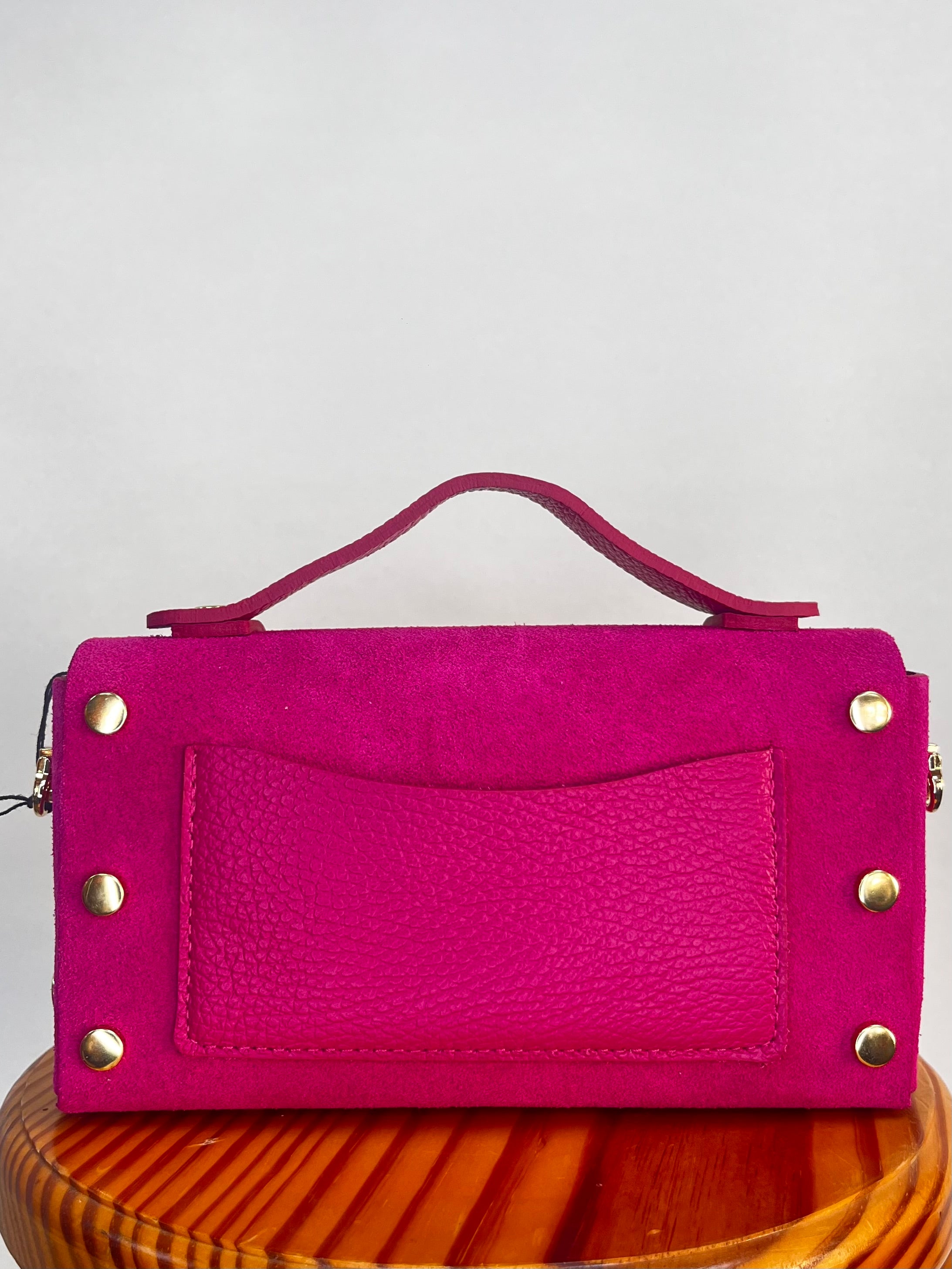 BOLSO MALETÍN MINI ROSA (CON BOLSILLO)