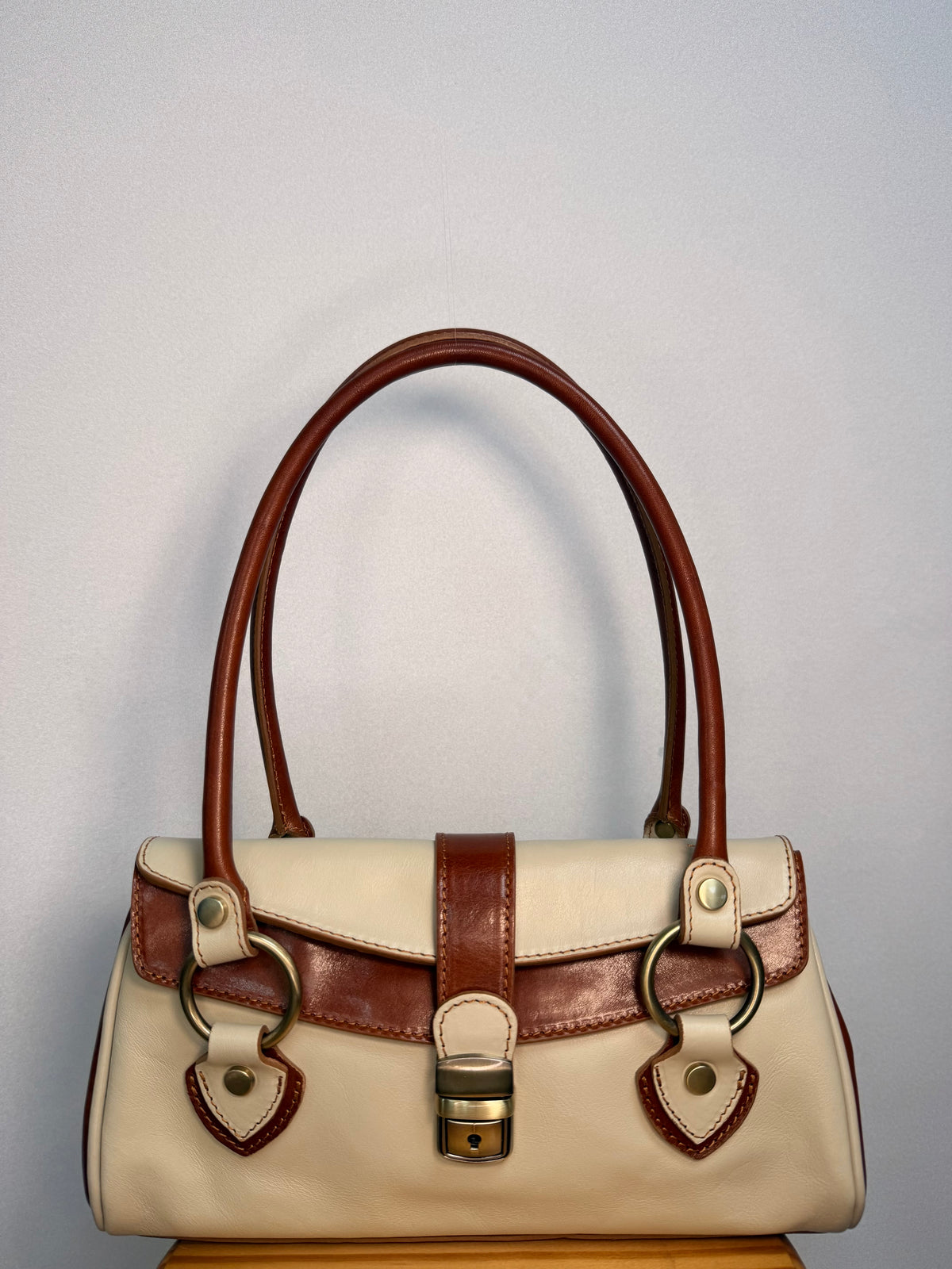 BOLSO BAGUETTE COLETTE BICOLOR