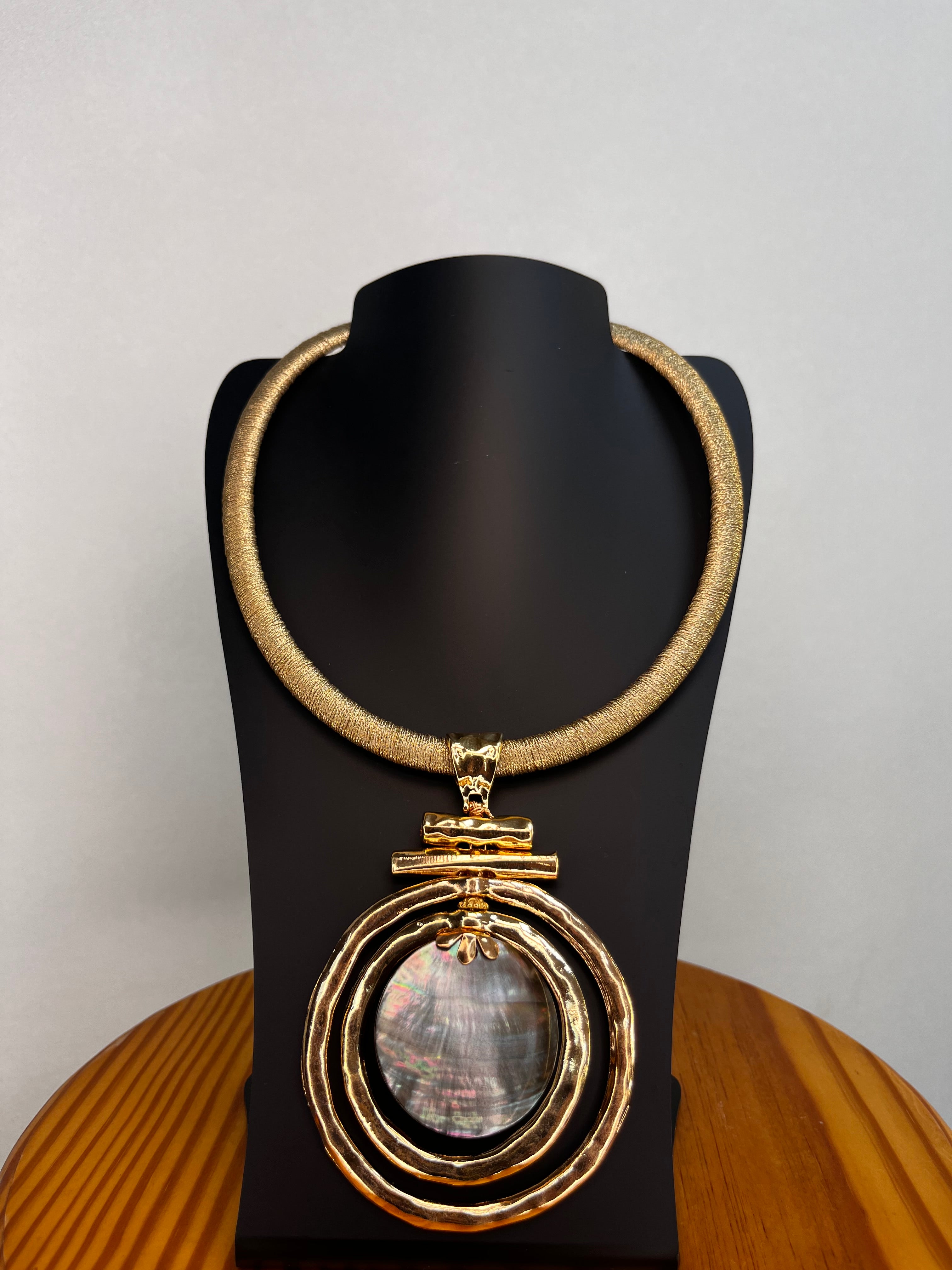 COLLAR GOLD CIRCLE