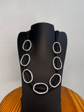 COLLAR SILVER MULTI CIRCLE