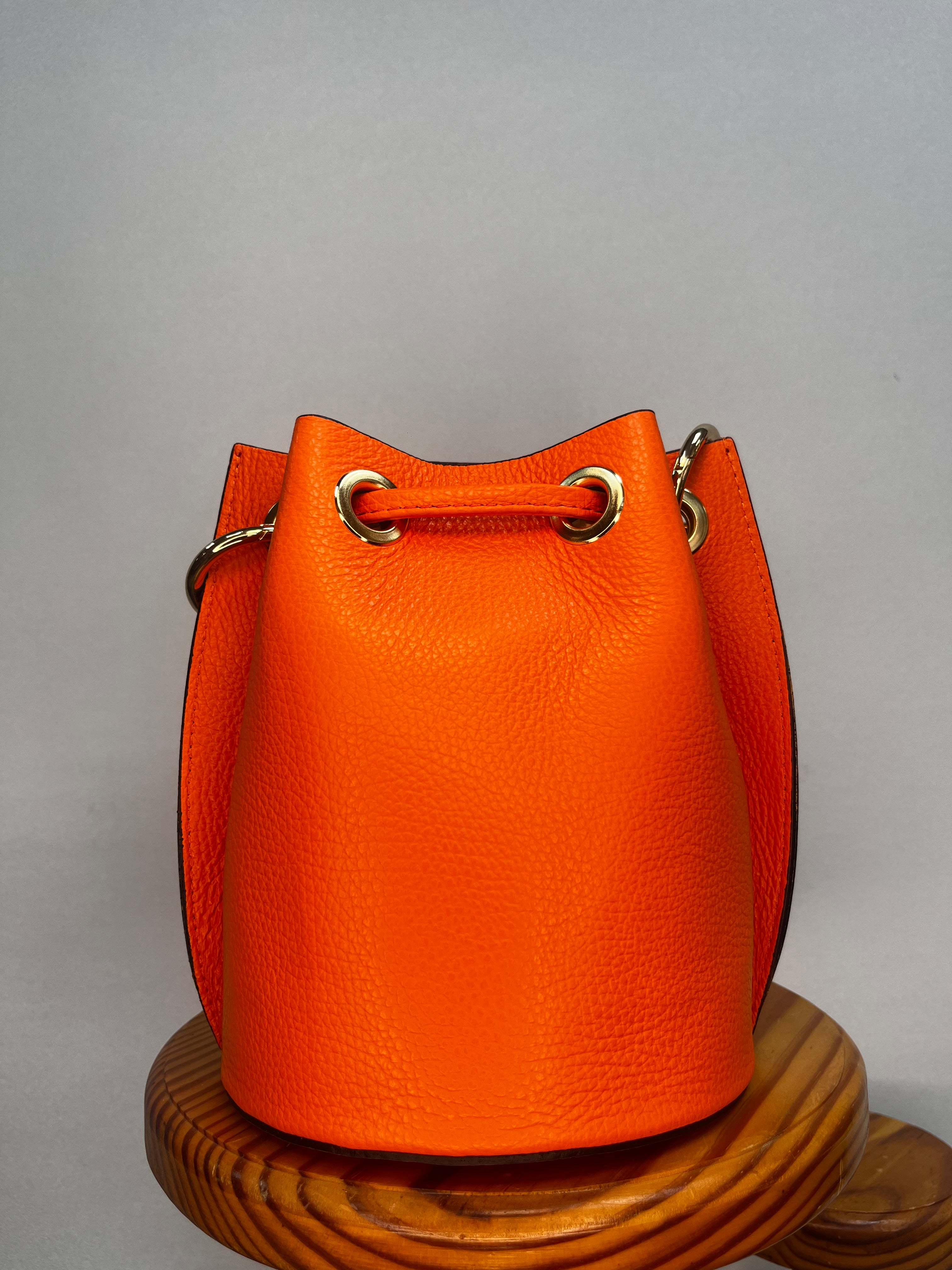 BOLSO BOMBONERA MINI NARANJA