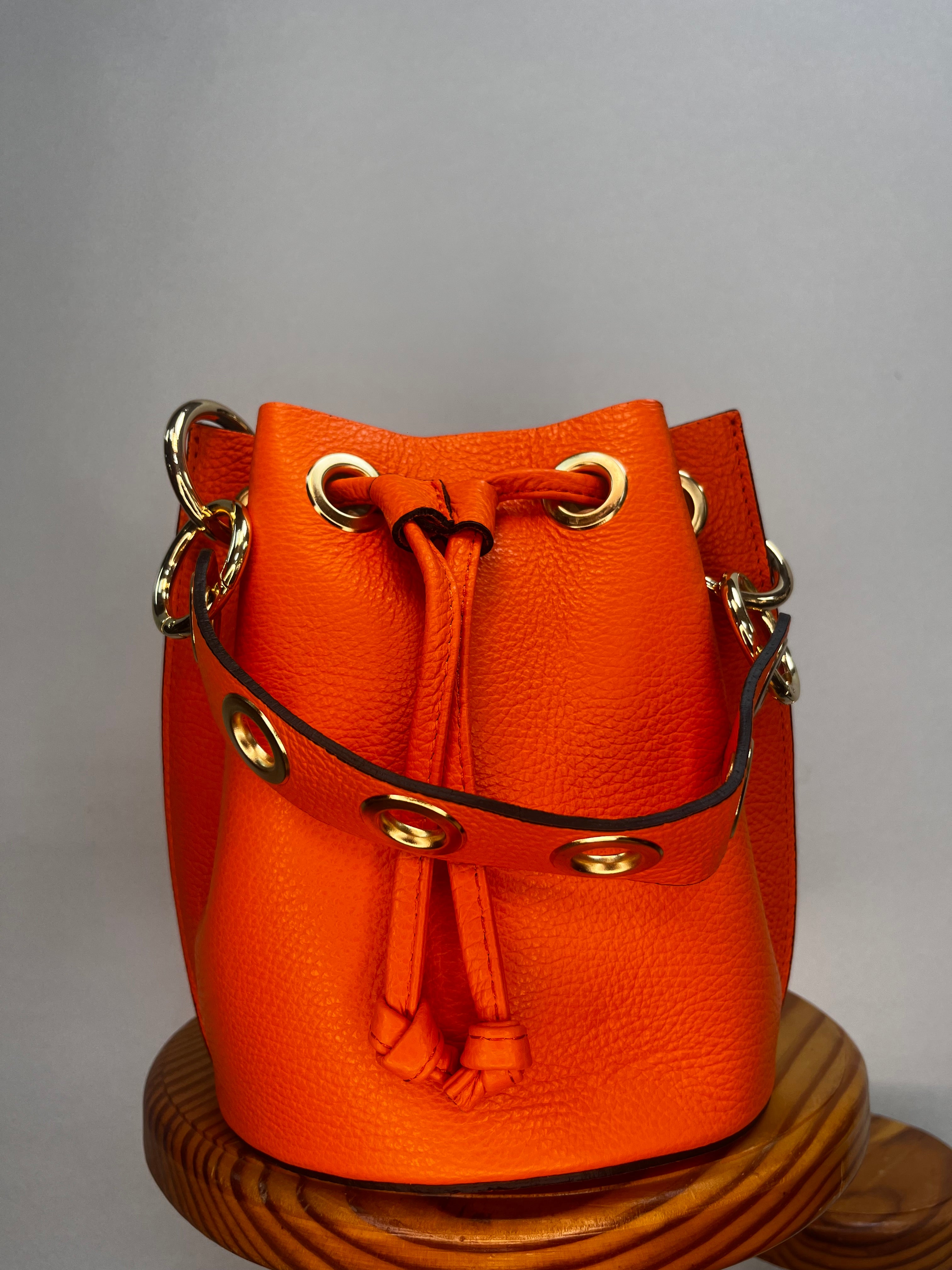 BOLSO BOMBONERA MINI NARANJA