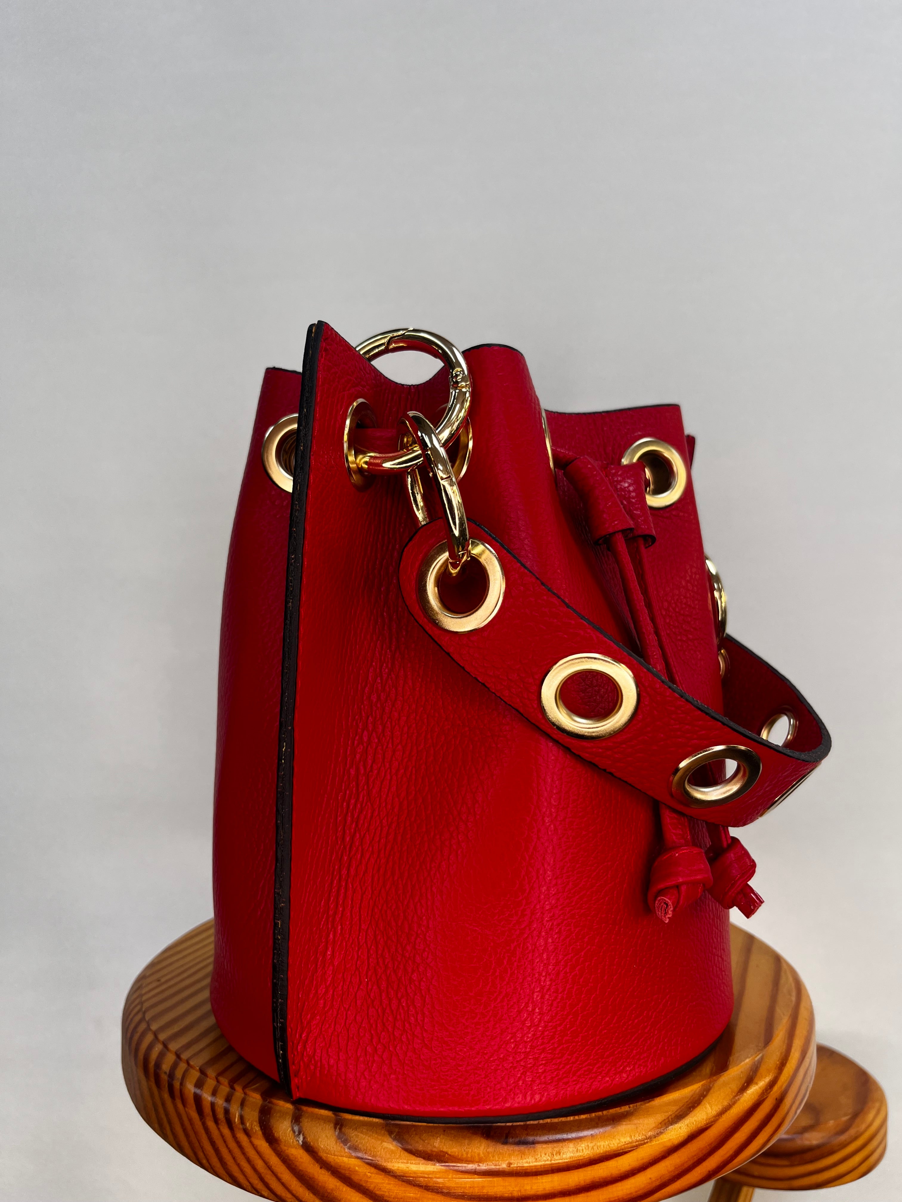 BOLSO BOMBONERA MINI ROJO