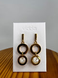 PENDIENTES ORO Y BLANCO VIDDA
